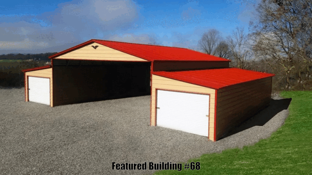 Vertical Roof Metal Barns 54x40x12